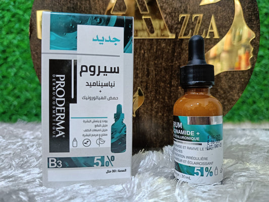 📌 سيروم نياسيناميد + حمض الهيالورونيك 5% من PRODERMA