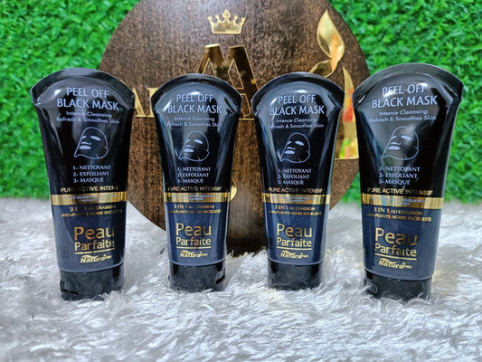 🖤✨ قناع الفحم الأسود Peau Parfaite – سر البشرة الصافية! ✨🖤